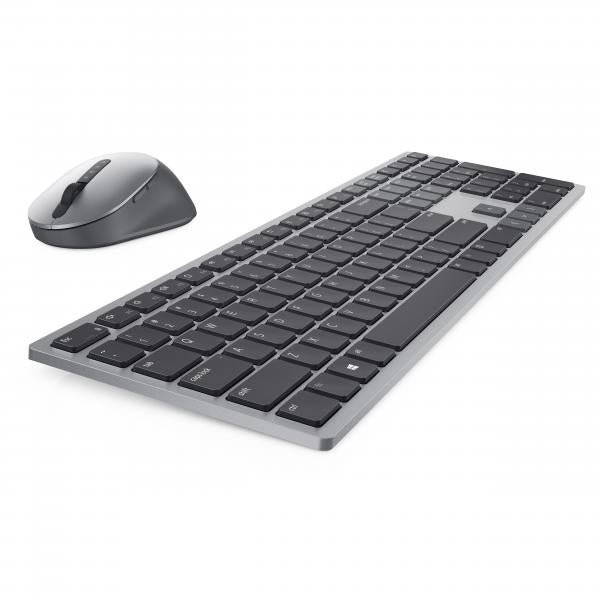 Dell Premier Multi-Device KM7321W - Set mouse e tastiera - senza fili - 2.4 GHz, Bluetooth 5.0 - QWERTY - italiana - Titan Gray - per Latitude 9420, 9520, OptiPlex 3090 - Disponibile in 3-4 giorni lavorativi