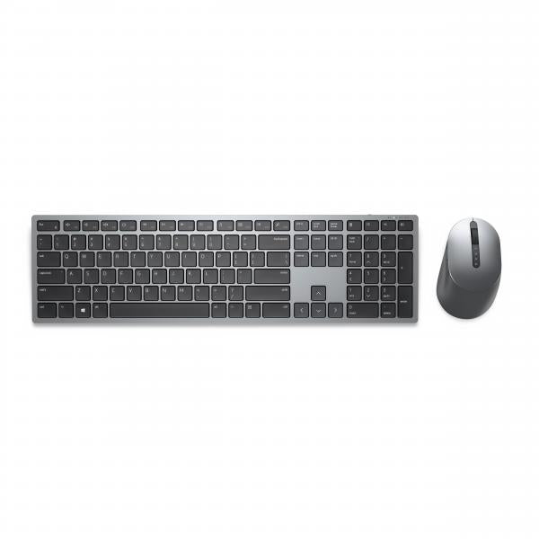 Dell Premier Multi-Device KM7321W - Set mouse e tastiera - senza fili - 2.4 GHz, Bluetooth 5.0 - QWERTY - italiana - Titan Gray - per Latitude 9420, 9520, OptiPlex 3090 - Disponibile in 3-4 giorni lavorativi