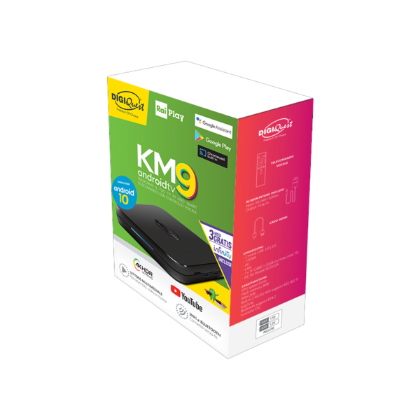 DECODER BOX ANDROID TV KM9 - Disponibile in 3-4 giorni lavorativi
