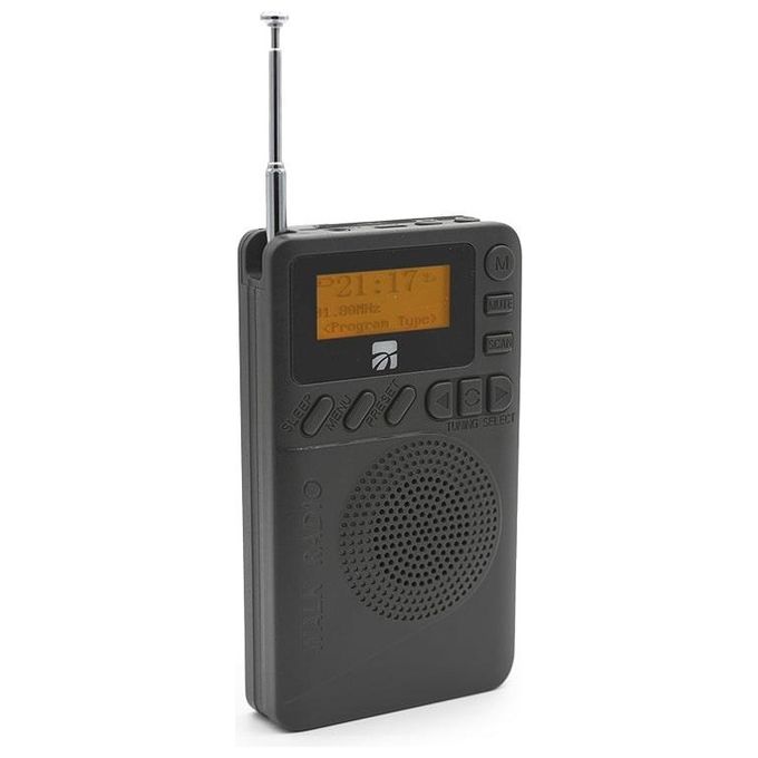 Xtreme Mini Radio Db-9 Dab Portatile Analogico e Digitale Nero - Disponibile in 3-4 giorni lavorativi