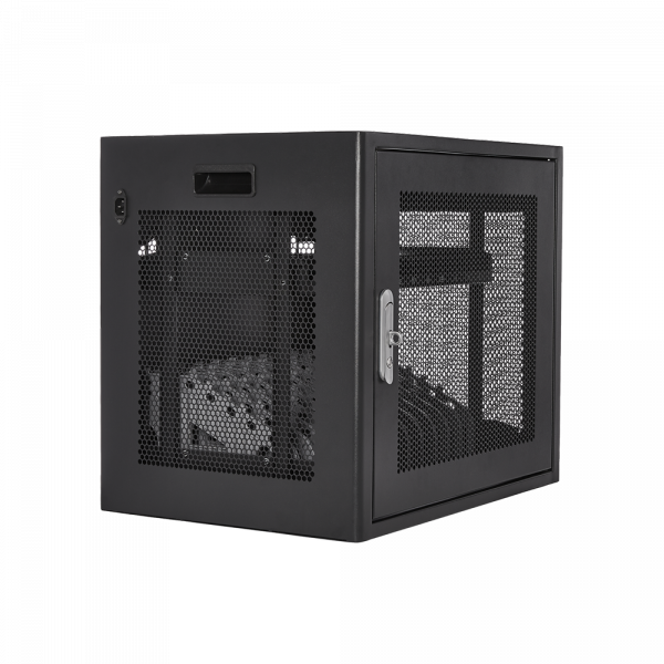 V7 CHGSTA12AC-1E portable device management cart& cabinet Carrello per la gestione dei dispositivi portatili Nero - Disponibile in 6-7 giorni lavorativi