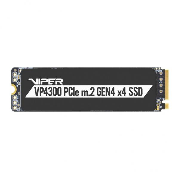 SSD PATRIOT 1TB VIPER VPN4300 M.2 2280 PCIe GEN4 GAMING READ:7400MB WRITE:5500 MB/S - VP4300-1TBM28H - Disponibile in 3-4 giorni lavorativi