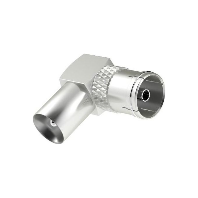 Hama Accoppiamento Coassiale a 90 Gradi per Antenne - Disponibile in 3-4 giorni lavorativi