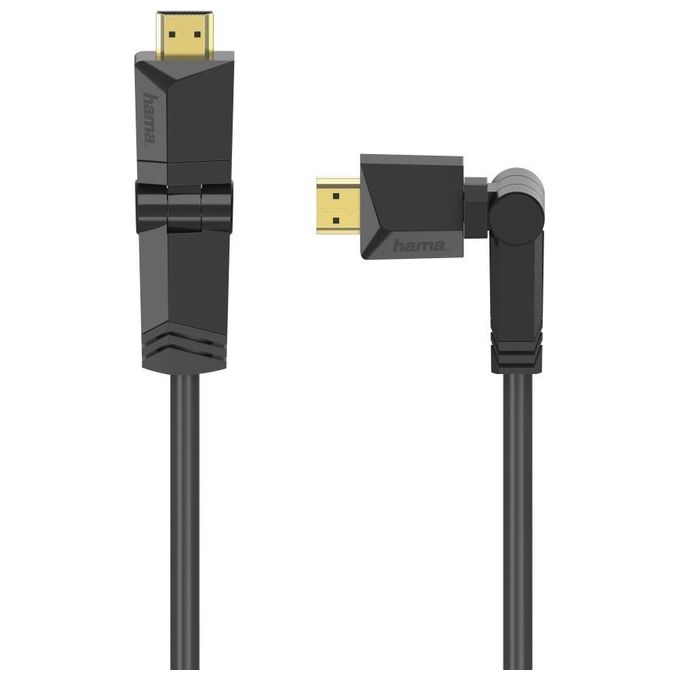 Hama Cavo Hdmi M-Hdmi M Hdmi High Speed with Ethernet Ruotabile-Inclinabile Connettori Dorati Ultra HD 4K 1.5mt - Disponibile in 3-4 giorni lavorativi