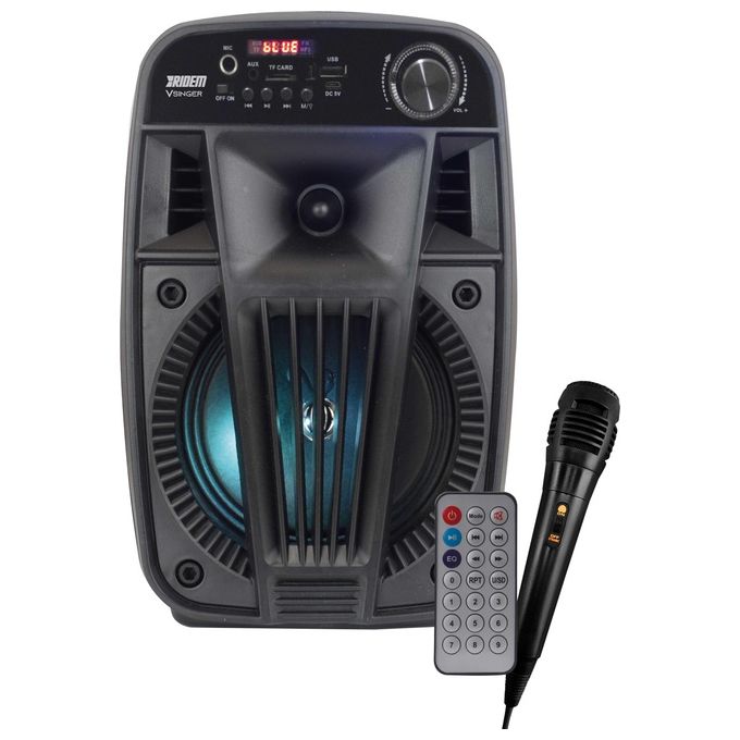 Ridem V Singer Diffusore Amplificato a Batteria 100W Portatile Bluetooth Karaoke - Disponibile in 3-4 giorni lavorativi