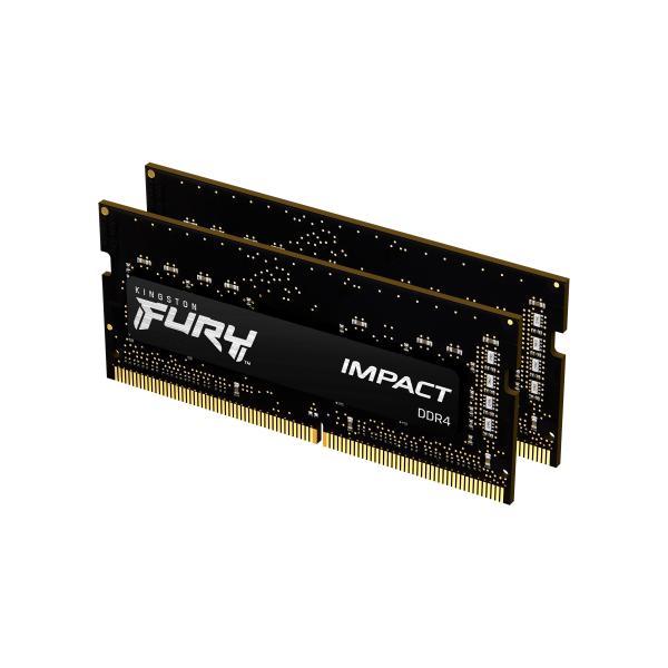 KINGSTON FURY IMPACT KIT MEMORIA RAM 2x8GB TOT 16GB 3.200MHz TIPOLOGIA SO-DIMM TECNOLOGIA DDR4 - Disponibile in 3-4 giorni lavorativi