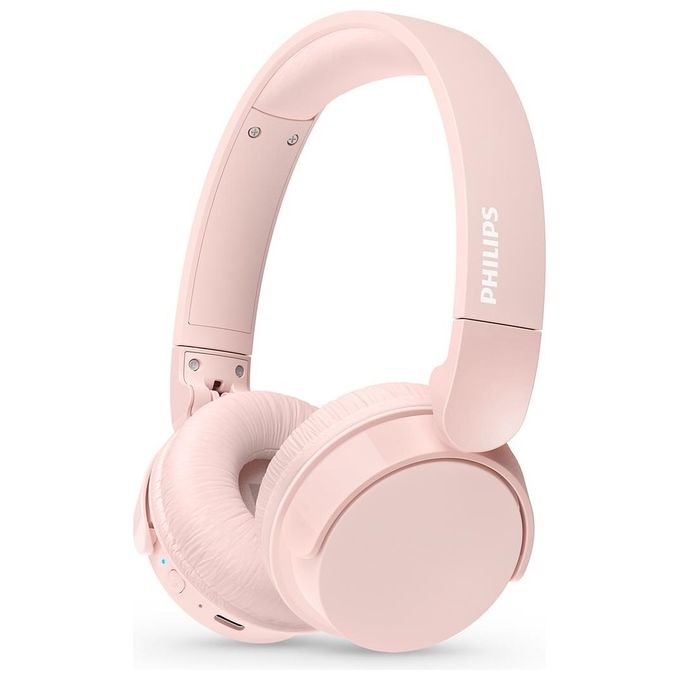 Philips TAH4209PK Cuffie On-Ear wireless bluetooth leggere con isolamento acustico passivo - 55 ore di riproduzione suono naturale chiamate chiare bassi dinamici 2 ore di carica USB-C- Rosa - Disponibile in 3-4 giorni lavorativi