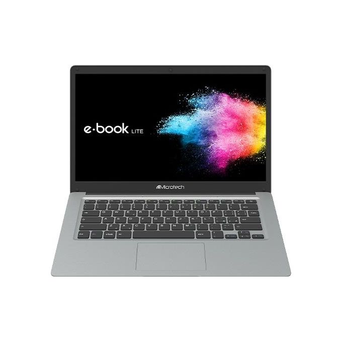PC Notebook Nuovo Microtech E-Book Lite Notebook, Processore Intel Celeron N4020, Ram 4Gb, Hdd 120Gb SSD, Display 14.1'', Windows 10 Pro - Disponibile in 3-4 giorni lavorativi