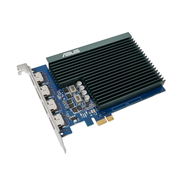SVGA ASUS NVIDIA GT730-4H-SL-2GD5 2GB DDR5 64Bit 4*HDMI PCI-E 2.0 - Disponibile in 3-4 giorni lavorativi