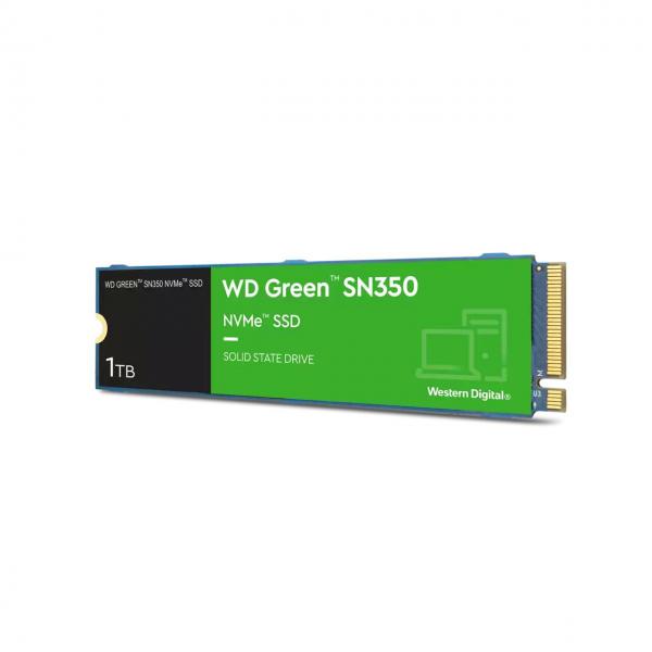 WESTERN DIGITAL GREEN SN350 SSD INTERNO 1.000GB M.2 NVME PCI EXPRESS 3.0 X4 - Disponibile in 3-4 giorni lavorativi