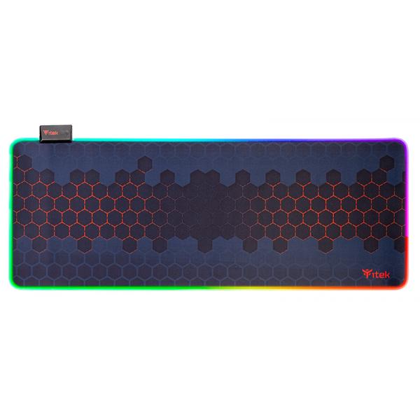 Gaming Mouse Pad RGB E1 - Materiale Premium, Antiscivolo, Massima Precisione, RGB con 12 modalit, 800x300x3mm - Disponibile in 3-4 giorni lavorativi