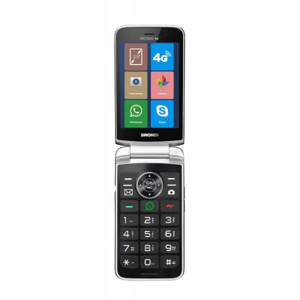 Smartphone nuovo BRONDI BOSS 4G BIANCO EASY PHONE CLAMSHELL - Disponibile in 3-4 giorni lavorativi