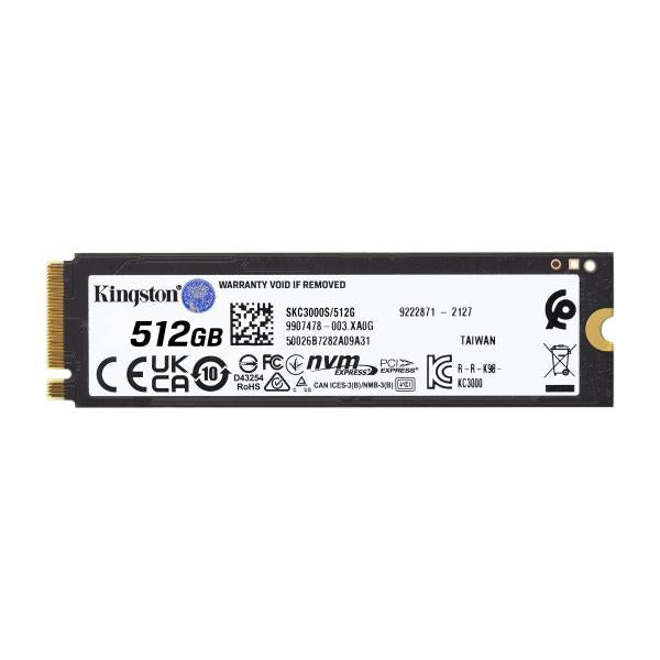 KINGSTON KC3000 SSD 512GB M.2 NVMe PCI Express 4.0 3D TLC - Disponibile in 3-4 giorni lavorativi