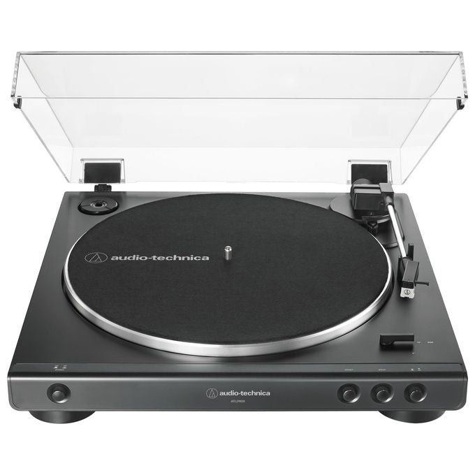 Audio-Technica AT-LP60X Giradischi con Trasmissione a Cinghia Nero Completamente Automatico - Disponibile in 3-4 giorni lavorativi