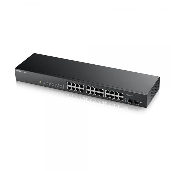 Zyxel GS1900-24 - Switch - intelligente - 24 x 10/100/1000 + 2 x Gigabit SFP (uplink) - desktop, montabile su rack - Disponibile in 3-4 giorni lavorativi