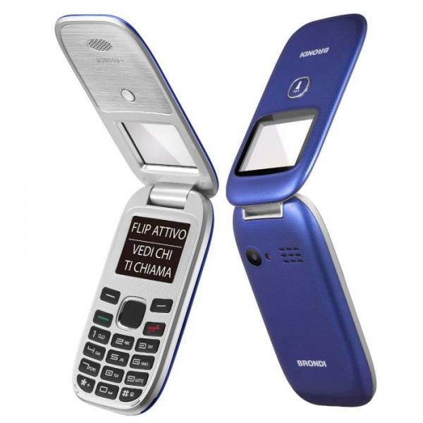 Smartphone nuovo BRONDI WINDOW+ BLUE 1.77" FEATURE PHONE CLAMSHELL - Disponibile in 3-4 giorni lavorativi
