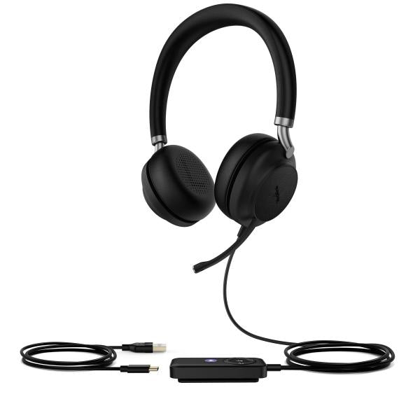 Yealink UH38 Auricolare Con cavo e senza cavo A Padiglione Musica e Chiamate Bluetooth Nero - Disponibile in 6-7 giorni lavorativi