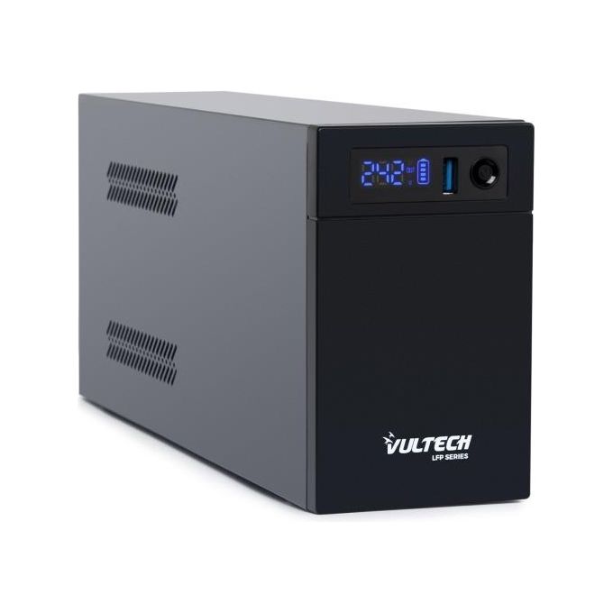 Vultech UPS1400VA-LFP Ups 1400va lfp Line Interactive con Schermo Led Batteria Litio Ferro Fosfato Lifepo4 - Disponibile in 3-4 giorni lavorativi