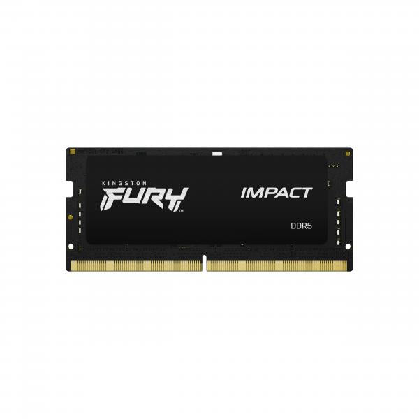 KINGSTON FURY IMPACT MEMORIA RAM 32GB 4.800MHz TIPOLOGIA SO-DIMM TECNOLOGIA DDR5 - Disponibile in 3-4 giorni lavorativi