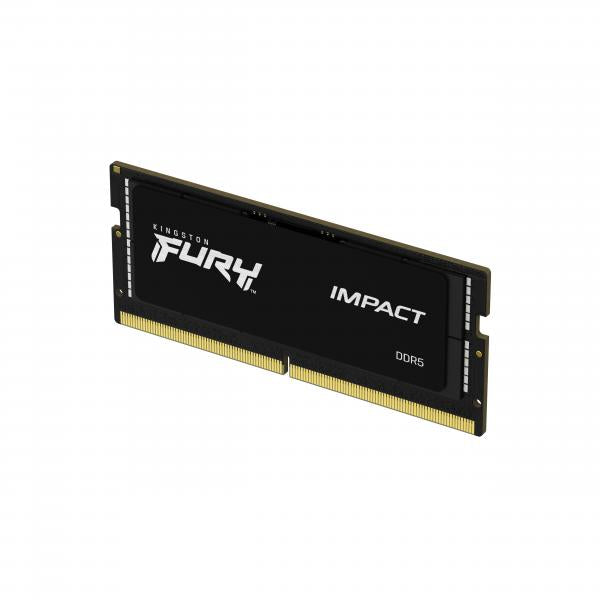 Kingston FURY Impact 16GB 4800MT-s DDR5 CL38 SODIMM Memoria Gaming per Laptop Modulo Singolo KF548S38IB-16 - Disponibile in 3-4 giorni lavorativi