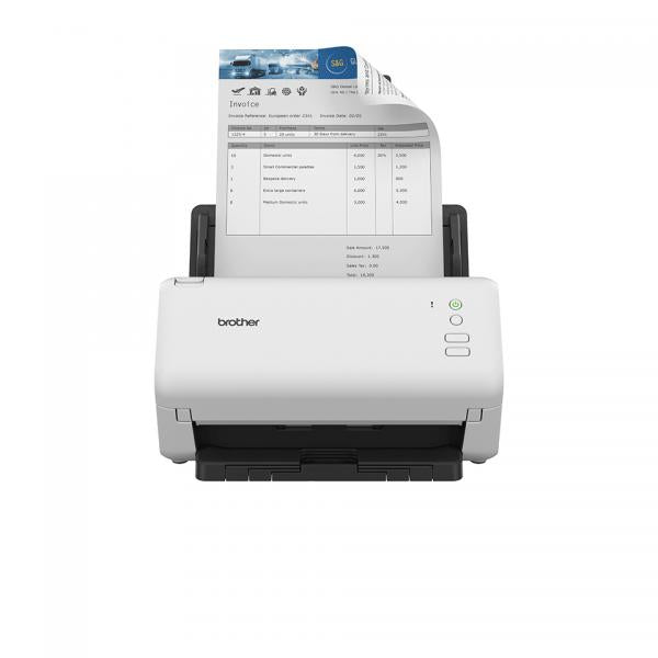 Brother ADS-4100 Scanner ADF 600 x 600 DPI A4 Nero, Bianco - Disponibile in 6-7 giorni lavorativi