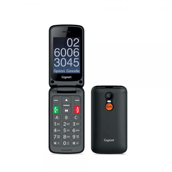 Smartphone nuovo GIGASET GL590 BLACK EASY PHONE CLAMSHELL 2.8" - Disponibile in 3-4 giorni lavorativi