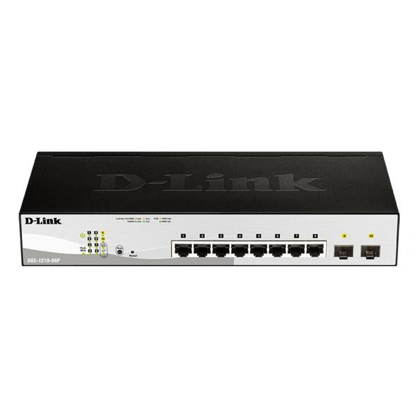 D-LINK SWITCH 8 PORTE GIGABIT POE + 2 PORTE SFP SMART MANAGED - Disponibile in 3-4 giorni lavorativi