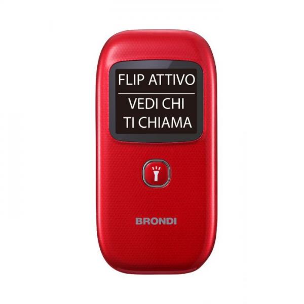CELLULARE BRONDI WINDOW+ RED 1.77" DUAL SIM SENIOR PHONE - Disponibile in 3-4 giorni lavorativi