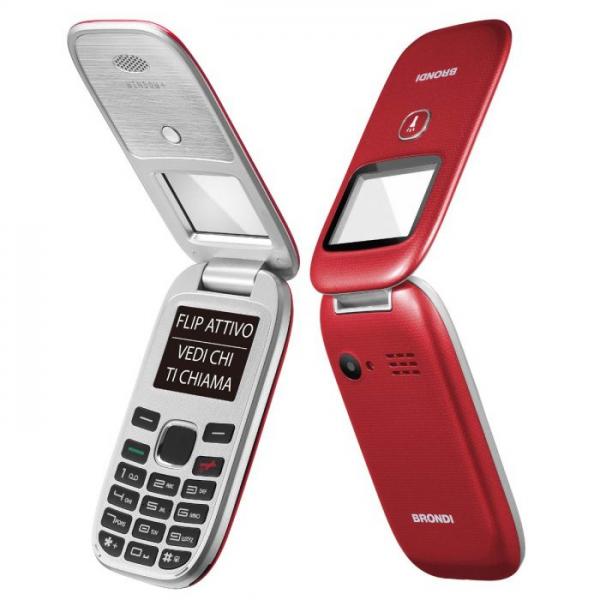 Smartphone nuovo BRONDI WINDOW+ RED 1.77" FEATURE PHONE CLAMSHELL - Disponibile in 3-4 giorni lavorativi