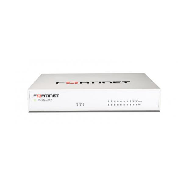 FORTIGATE-70F 10 PORTE GE RJ45 (INCLUSO 7 P. INTERNE, 2 P. WAN, 1 P. DMZ) - Disponibile in 3-4 giorni lavorativi Fortinet