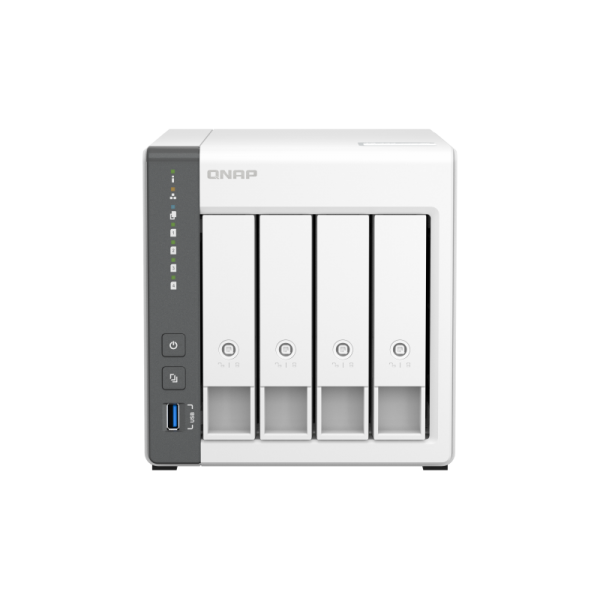 QNAP NAS TOWER 4BAY ARM 4CORE 2.0GHz 2XSATA 6GB/S 3.5"/2.5" 4GB RAM 1X2.5GBE 1X1GBE, 2XUSB2.0 1XUSB3 - Disponibile in 3-4 giorni lavorativi