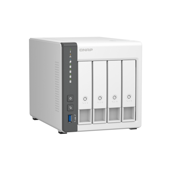 QNAP NAS TOWER 4BAY ARM 4CORE 2.0GHz 2XSATA 6GB/S 3.5"/2.5" 4GB RAM 1X2.5GBE 1X1GBE, 2XUSB2.0 1XUSB3 - Disponibile in 3-4 giorni lavorativi Qnap