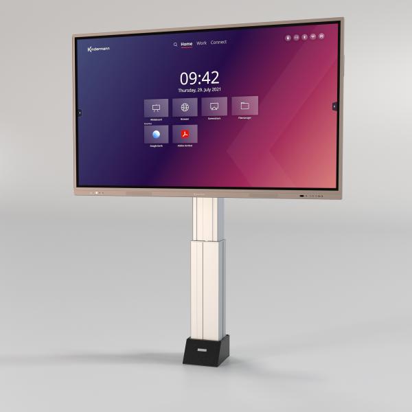Kindermann 4013000300 Supporto TV a parete 2,18 m (86") Nero, Argento - Disponibile in 6-7 giorni lavorativi