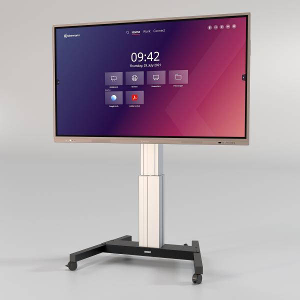 Kindermann 4013000301 Supporto TV a parete 2,18 m (86") Nero, Argento - Disponibile in 6-7 giorni lavorativi