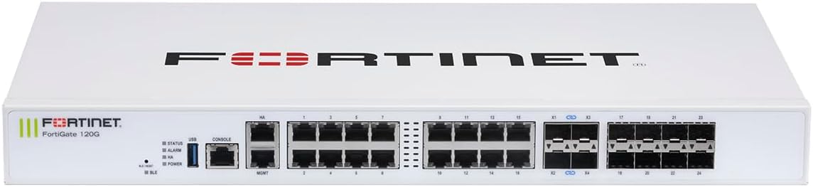 FORTIGATE-120G FIREWALL HARDWARE PIU 5 ANNI DI SERVIZI FORTICARE PREMIUM E FORTIGUARD UTP - Disponibile in 3-4 giorni lavorativi Fortinet
