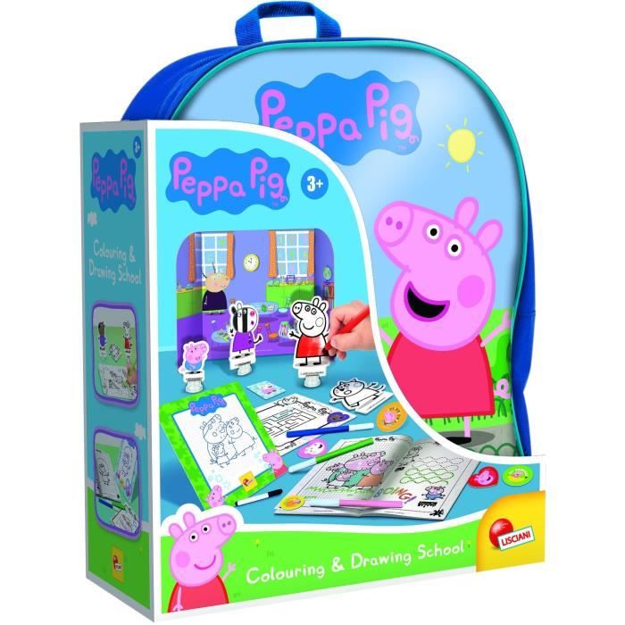 Zaino da colorare e scuola di disegno - Peppa Pig - LISCIANI - Disponibile in 3-4 giorni lavorativi