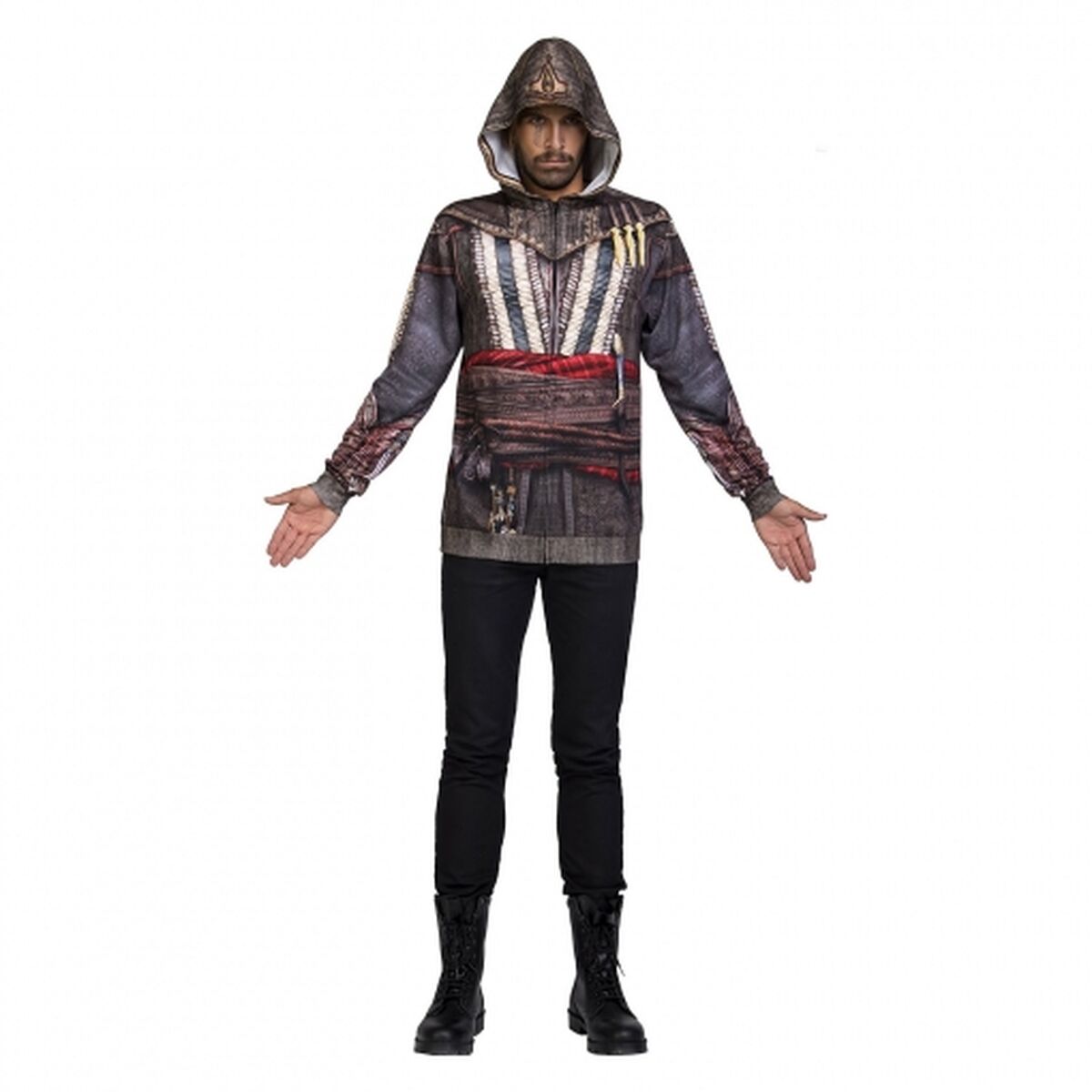 Costume per Adulti Assassin's Creed Grigio Taglia:XL - Disponibile in 3-4 giorni lavorativi