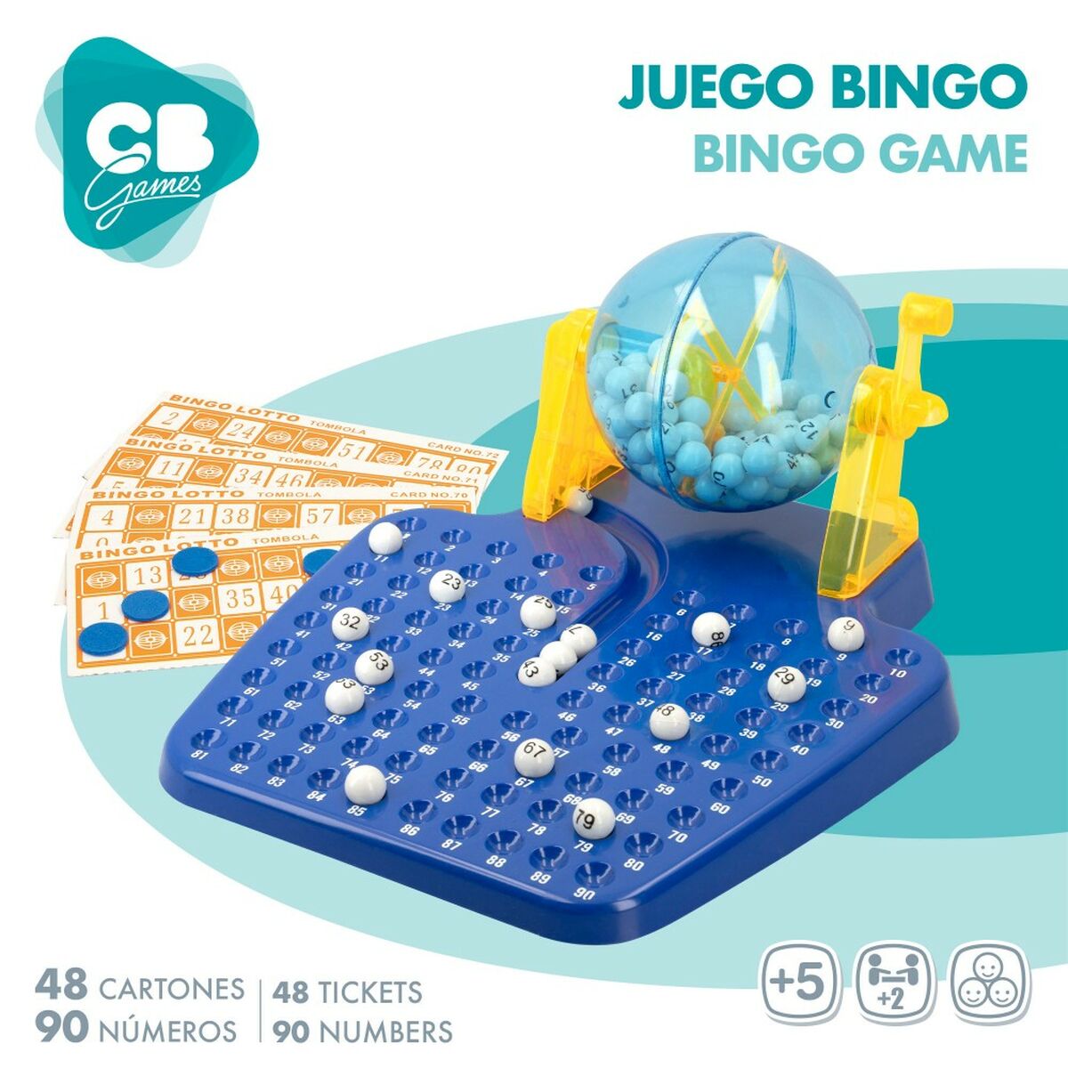 Bingo Colorbaby Azzurro Plastica (4 Unità) - Disponibile in 3-4 giorni lavorativi
