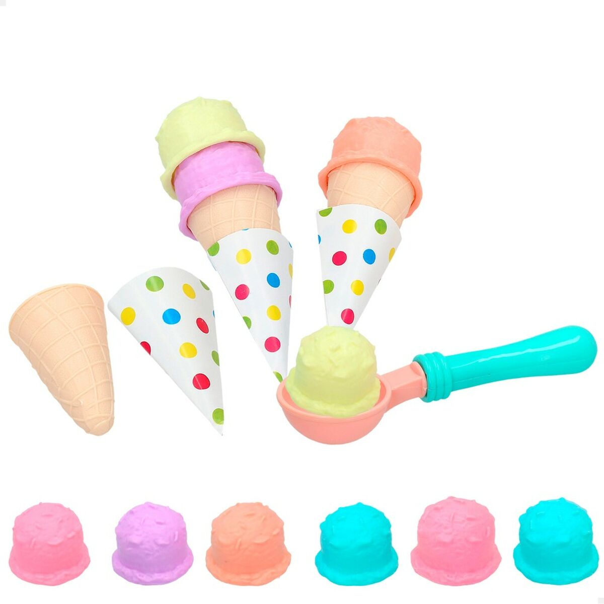 Set di Alimenti giocattolo Colorbaby Gelato 17 Pezzi (12 Unità) - Disponibile in 3-4 giorni lavorativi