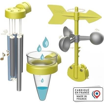 Smoby - Kit Meteo - Accessori Casa Smoby - Carillon + pluviometro + banderuola - Dai 2 anni - Disponibile in 3-4 giorni lavorativi