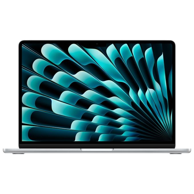 Macbook Nuovo Apple MacBook Air 13'' con Chip M3 8Gb Archiviazione SSD 256Gb Videocamera FaceTime HD 1080p Touch ID 13.6'' Argento - Disponibile in 3-4 giorni lavorativi