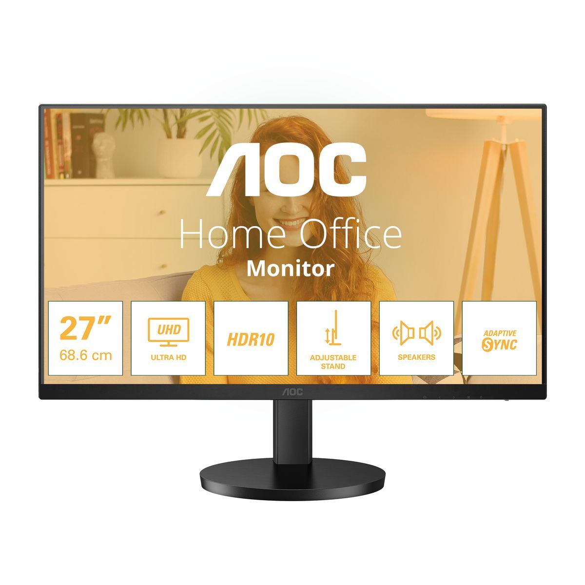 Monitor Led Nuovo AOC MONITOR 27 4K ULTRA HD IPS 16:9 4MS 350 CDM, DP/2HDMI - Disponibile in 3-4 giorni lavorativi