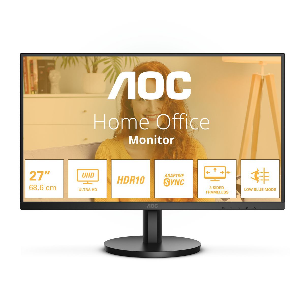 Monitor Led Nuovo AOC MONITOR 27 4K ULTRA HD IPS 16:9 4MS 300 CDM, DP/2HDMI - Disponibile in 3-4 giorni lavorativi