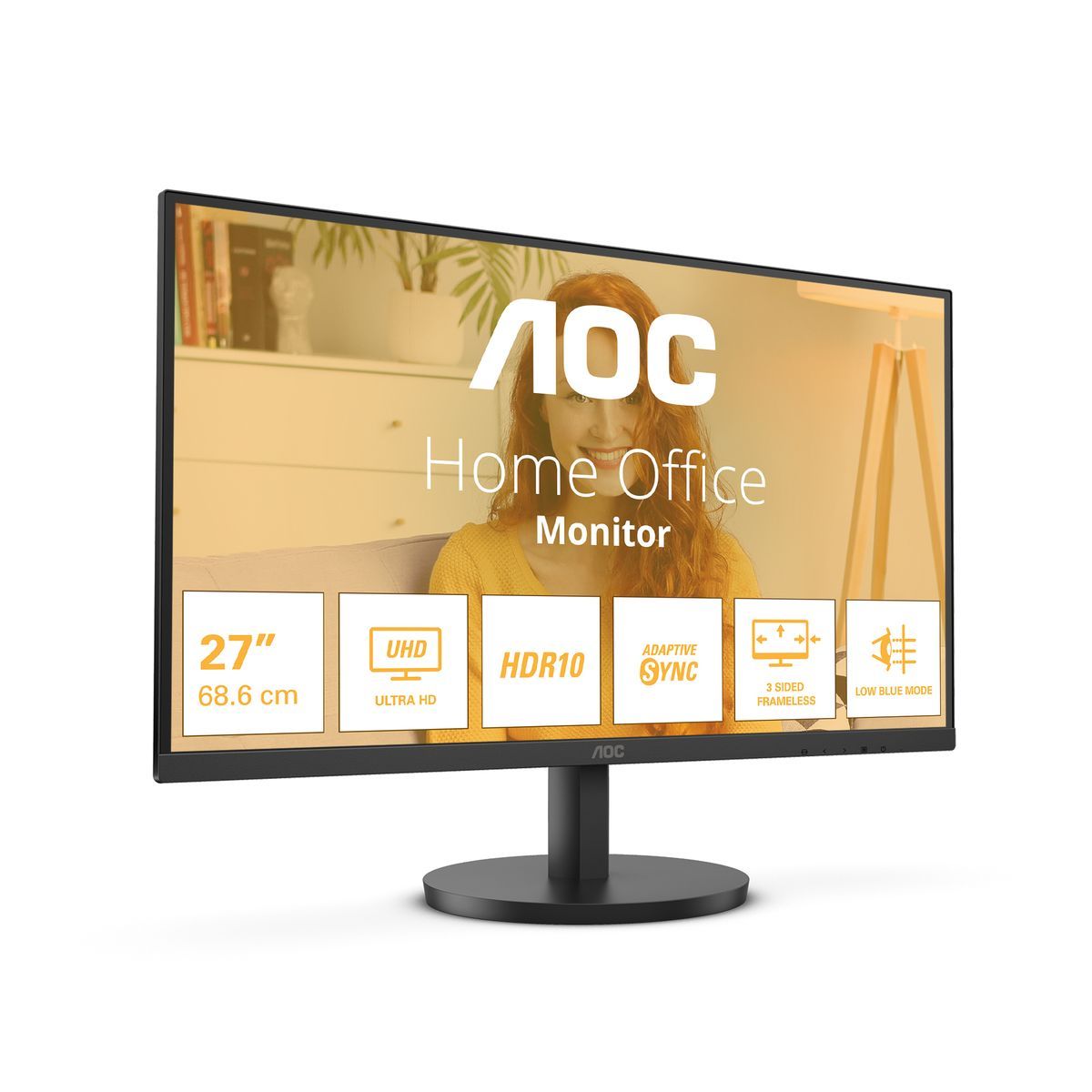 Monitor Led Nuovo AOC MONITOR 27 4K ULTRA HD IPS 16:9 4MS 300 CDM, DP/2HDMI - Disponibile in 3-4 giorni lavorativi