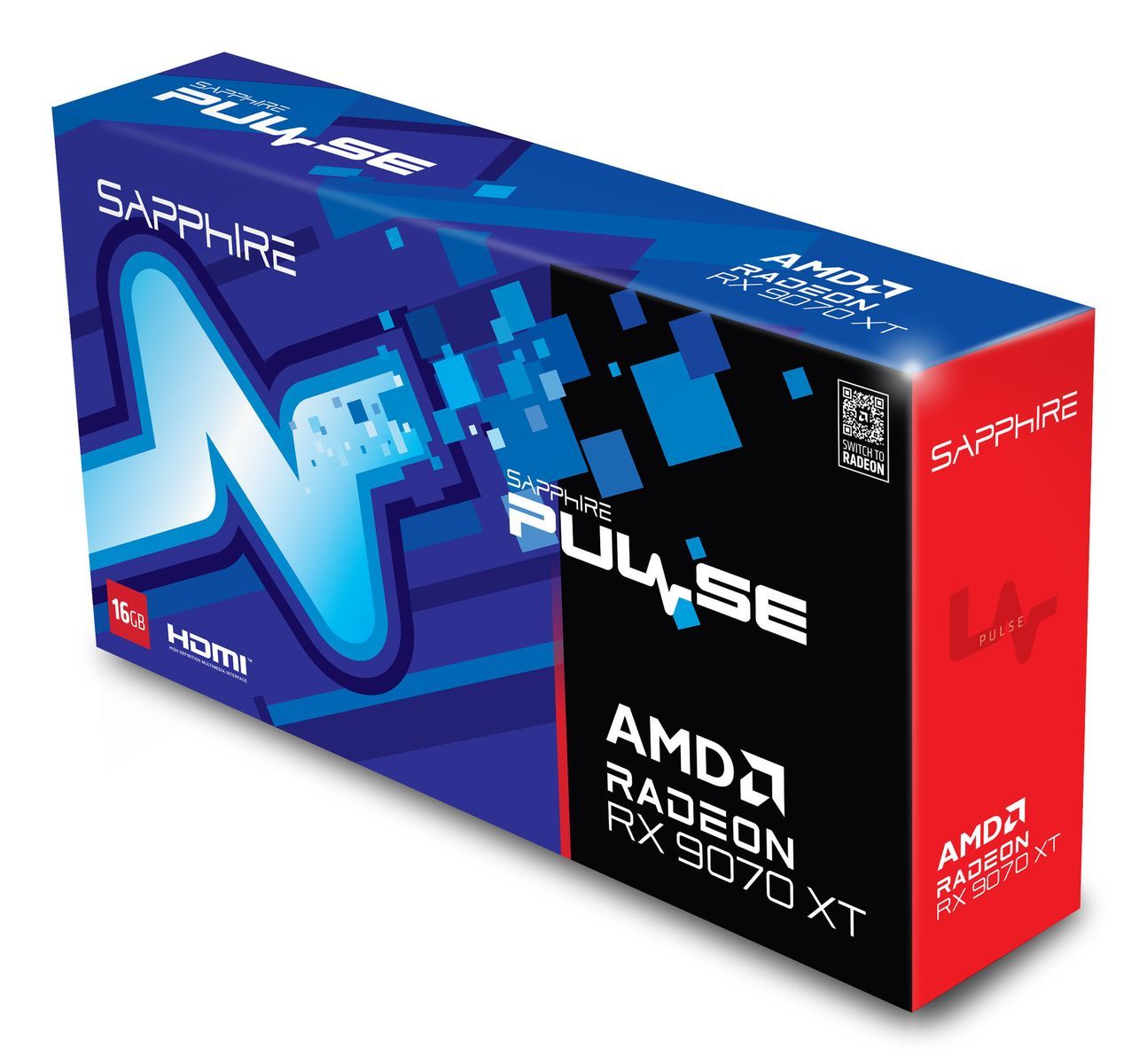 SAPPHIRE VGA RADEON RX 9070 XT, PULSE RX 9070 XT GAMING 16GB DUAL HDMI / DUAL DP LITE - Disponibile in 3-4 giorni lavorativi