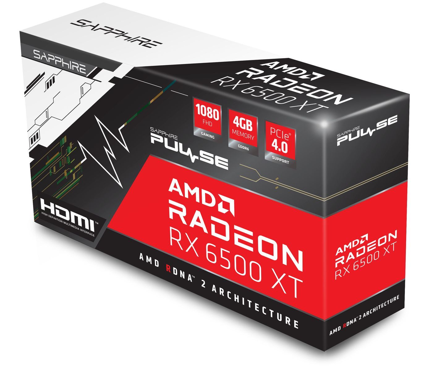SAPPHIRE VGA RADEON RX 6500 XT, PULSE RX 6500 XT GAMING OC, 4GB GDDR6, HDMI/DP, LITE - Disponibile in 3-4 giorni lavorativi