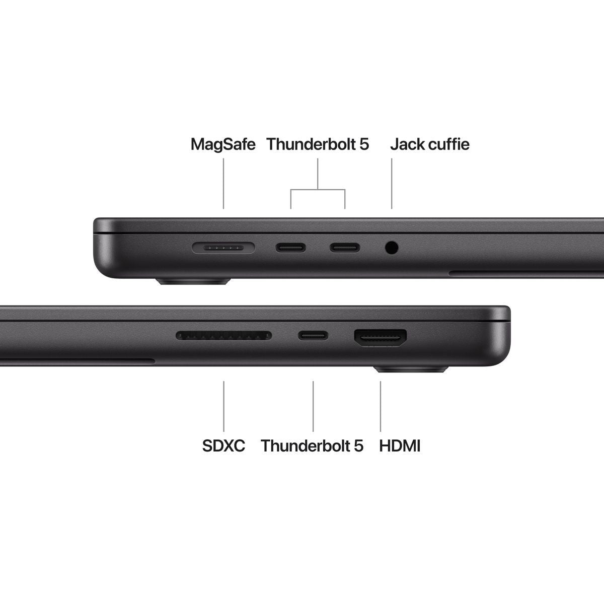 Notebook Apple MacBook Pro 2024 16" M4 Pro 14C/20G 48/512GB Sp.Black MX2Y3T/A - Disponibile in 2-3 giorni lavorativi Apple