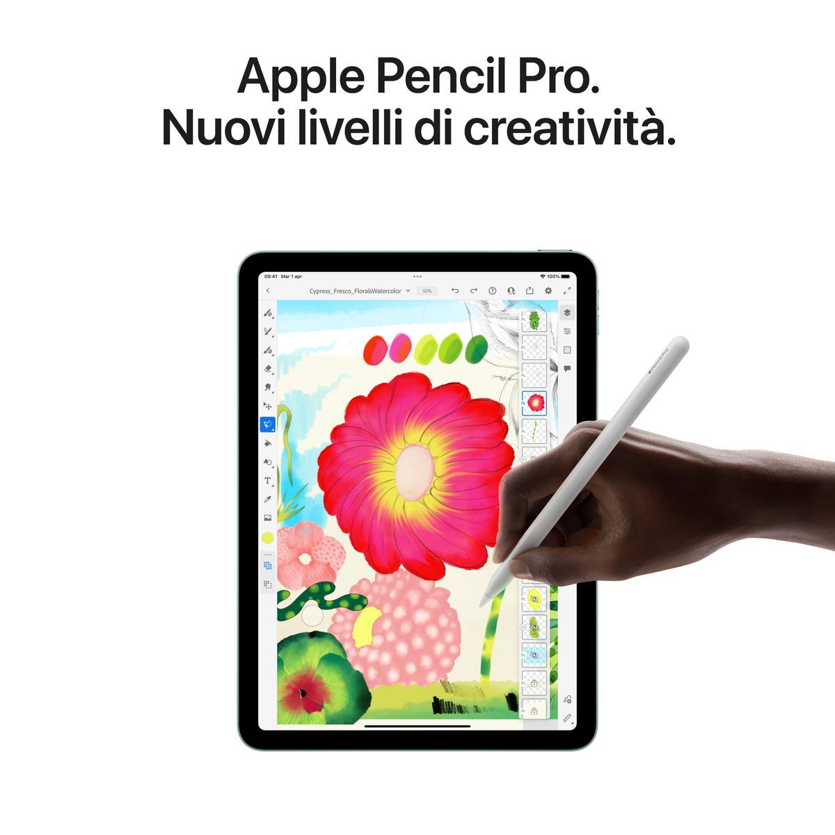 Apple iPad Air 2025 7Gen 11" 256GB M3 Blue ITA MCA34TY/A - Disponibile in 2-3 giorni lavorativi