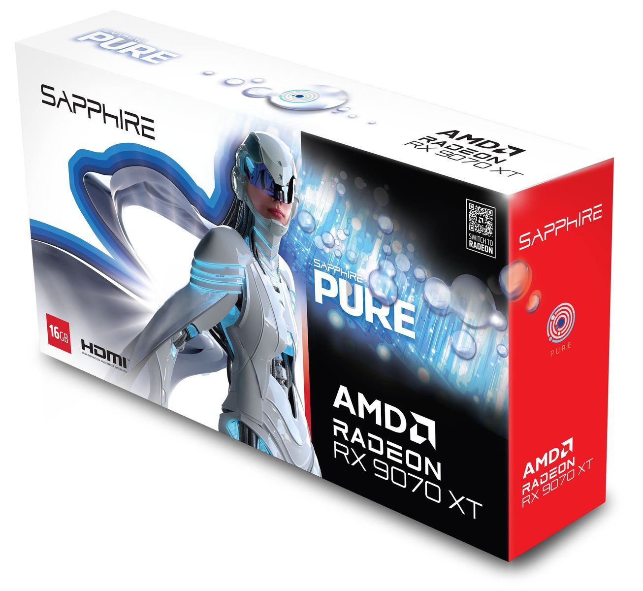 SAPPHIRE VGA RADEON RX 9070 XT, PURE RX 9070 XT GAMING OC 16GB DUAL HDMI / DUAL DP LITE - Disponibile in 3-4 giorni lavorativi