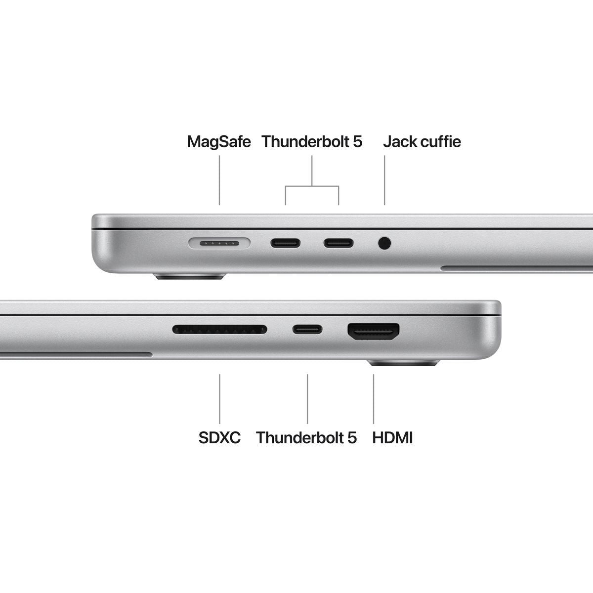 Notebook Apple MacBook Pro 2024 16" M4 Pro 14C/20G 24/512GB Silver MX2T3T/A - Disponibile in 2-3 giorni lavorativi